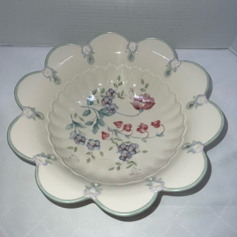 Lenox Spring Bouquet Centerpiece Bowl 10” NWT